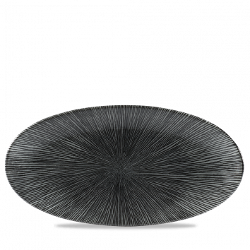Diskur oval 17x35cm StudioPrints Agano black